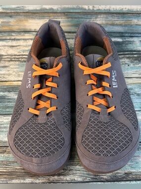 LEMS Primal 2 Minimalist Sneakers Mens 8 Gray Vegan Wide Toe Box Casual Shoes